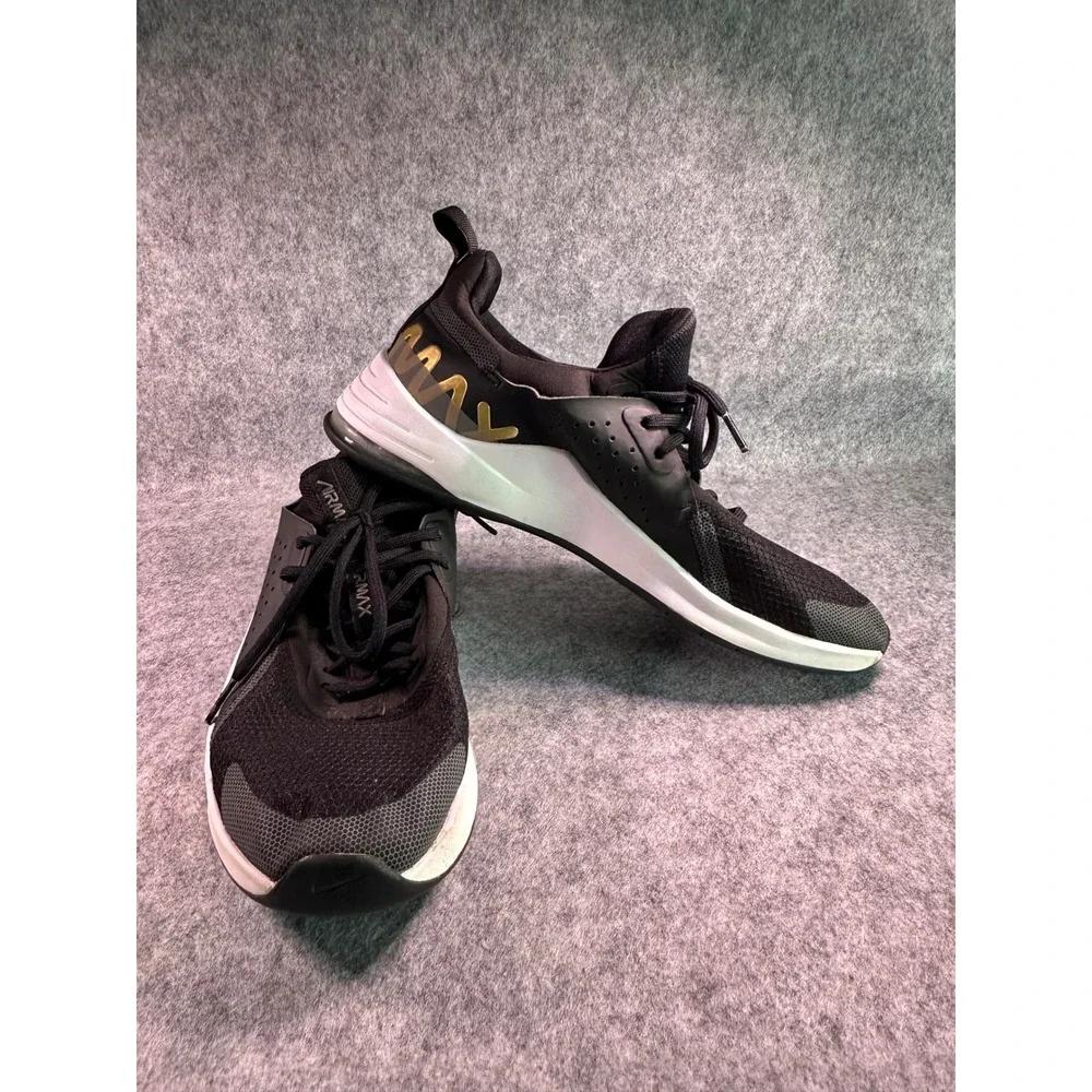 Nike Air Max Bella TR 4 Womens Training Shoes Black Gold CW3398-002 Size 8